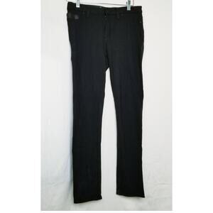 Calvin Klein Jeans Womens Black Stretch Knit Pants Straight Leg GENTLY USED Sz 6
